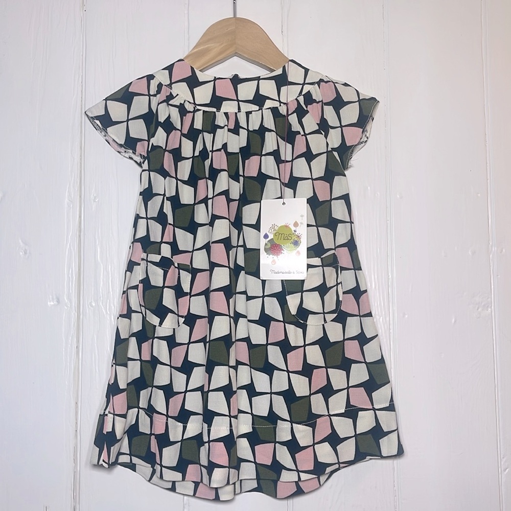 SMALLABLE MADEMOISELLE A SOHO NWT Geometric Print Dress